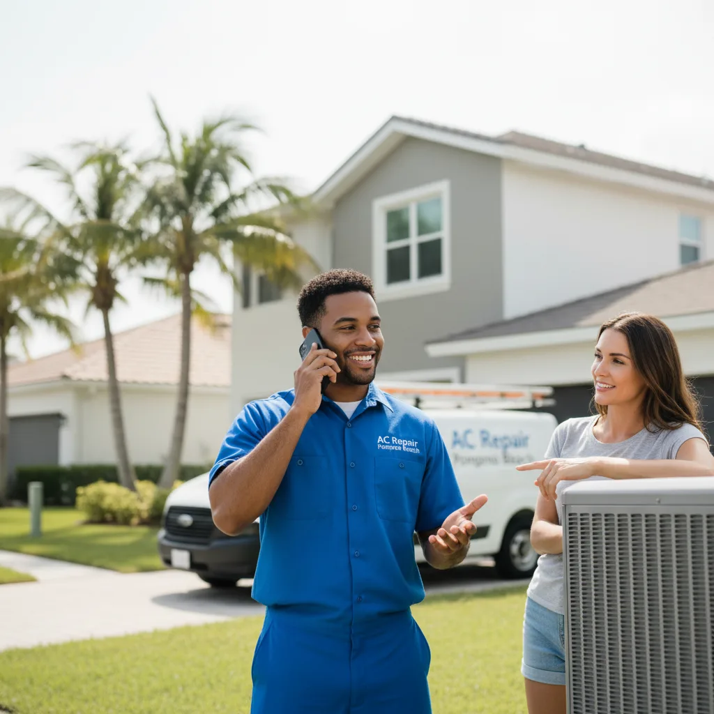 AC Repair Pompano Beach customer support in Hampstead